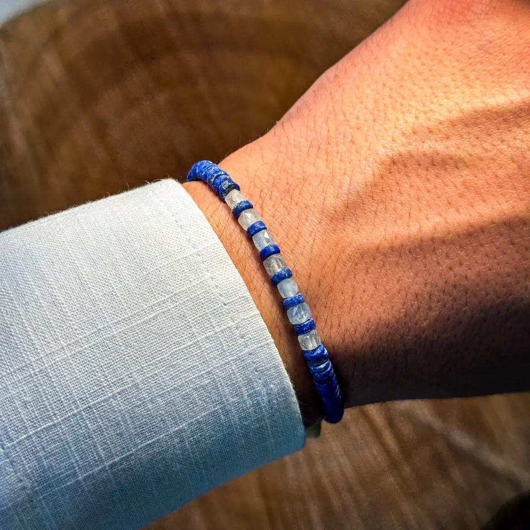 Lapis Lazuli & Akuamarin Doğal Taş Bileklik